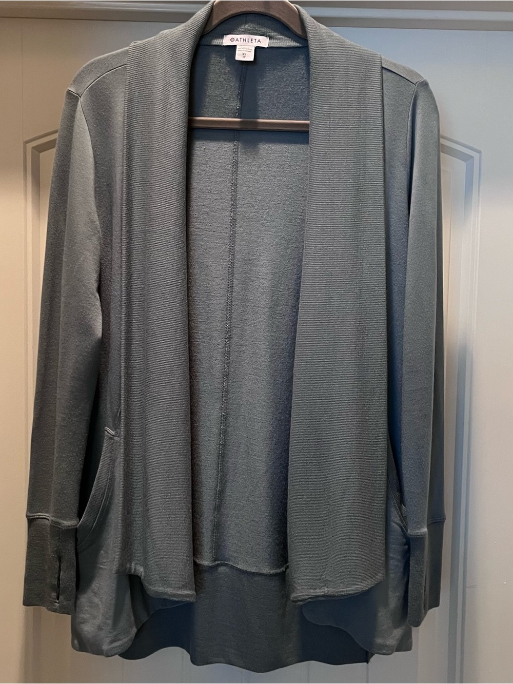 Athleta Pranayama Wrap Cardigan - Blue Gray - Size XS